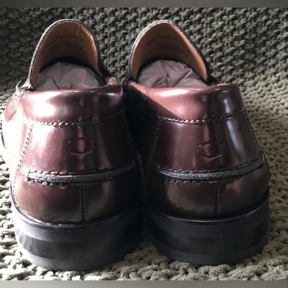 NWOT Men’s Florsheim Berkley Flex Burgundy Leather Penny Loafers; Size 9.5 (3E) main image 4